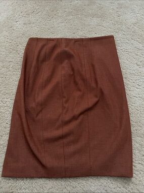 Express Rust Brown Pencil Skirt
